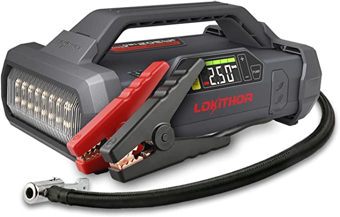 Lokithor Model JA302 Jump Starter and Air Compressor