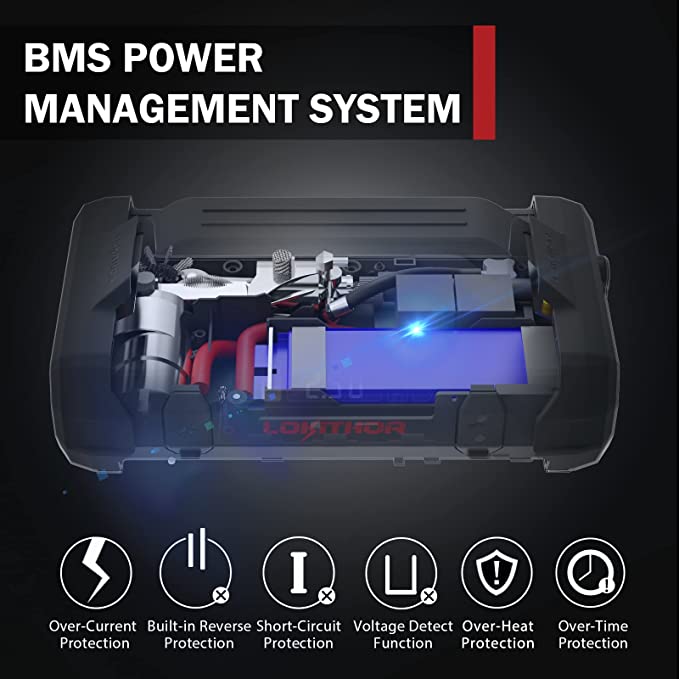 Lokithor Model JA302 Jump Starter and Air Compressor